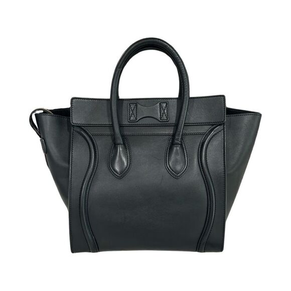Authentic Mini Celine Luggage Bag In Smooth Calfskin Black - Picture 3 of 12